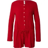 Hunkemoller Short-Onesie Jersey Rib Rot
