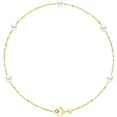 ATELIERS SAINT GERMAIN Armband – 5 echte Süßwasser-Zuchtperlen rund 4–5 mm