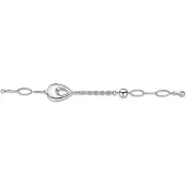 Orphelia Damen 925 Sterling Silber Set: Kette + Armband - Silber SET-028