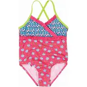 Playshoes UV-Schutz Badeanzug Blumen in Pink | Gr.: 74/80