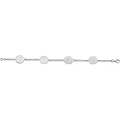 Orphelia Damen 925 Sterling Silber Set: Kette + Armband - Silber SET-045