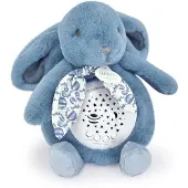 Doudou et Compagnie Nachtlicht Sterne & Musik, Hase blau 19cm