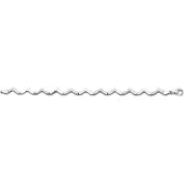 Orphelia Damen 925 Sterling Silber Set: Kette + Armband - Silber SET-040