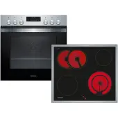 NEFF Constructa CX5HS706 Set Einbauherd CH3M50052 + Glaskeramikkochfeld CM323052