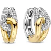 Ti sento Ohrringe - 925er Sterlingsilber Glided - Gr. unisize - in Gold - für Damen