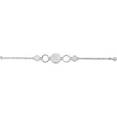Orphelia Damen 925 Sterling Silber Set: Kette + Armband - Silber SET-021