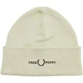 Fred perry Graphic Logo Light Oyster Cream Beanie