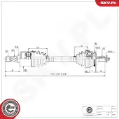 ESEN SKV Antriebswelle 40SKV454