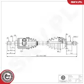 ESEN SKV Antriebswelle 40SKV144