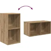 vidaXL TV-Schrankset 2 stk. Artisan-Eiche Holzwerkstoff