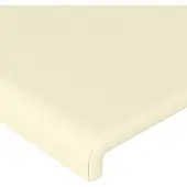 vidaXL Kopfteil Creme 160x5x118/128 cm Kunstleder