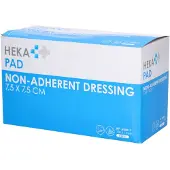 Multicare-Centrum HEKA pad nicht haftender Wundverband 7,5 x 7,5 cm steril 100 Stk.