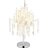 Globo Tischlampe Kinga Silbergrau