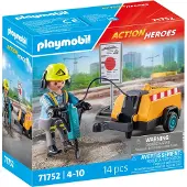 Playmobil Action Bauarbeiter mit Meissel, 4 Jahr(e), Mehrfarbig, Kunststoff
