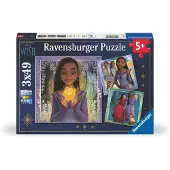 Ravensburger Kinderpuzzle 05702 - Disney Wish - 3x49 Teile Disney Wish Puzzle für Kinder ab 5 Jahren