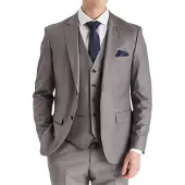 Paul Andrew Grauer maßgeschneiderter Anzugsblazer für Herren