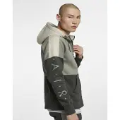 Nike Air Herren Zip durch Trainingsanzug Set Olive Grün