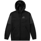 Nike Air Herren Fleece-Trainingsanzug Komplett-Set in Schwarz