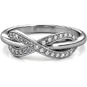 MYC Paris Trist Ring - Silber und Kristall