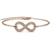 MYC Paris Infinity Eight Armbänder - Roségold und Kristall