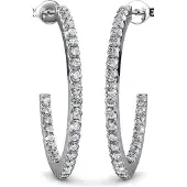 MYC Paris Creolen Simply - Silber und Kristall