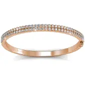 MYC Paris Glamour Armbänder - Roségold und Kristall