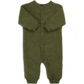 Joha Overall - Wolle - Dunkeloliv - - 80 - Overalls