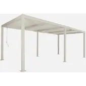 Sweeek - Bioklimatische Pergola Palace mit Lamellendach 3x6m - Beige