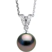 ATELIERS SAINT GERMAIN Halskette Prestige Schmuck - Echte Tahiti-Zuchtperle rund 9-10 mm