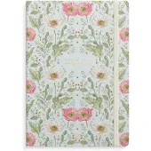 Ark Burde Notizbuch Deluxe A5 blue flower / / Notizbuch