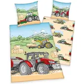Herding Traktor Flanell-Bettwäsche