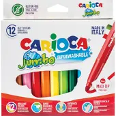 Carioca Jumbo-Filzstifte Superwashable 12er-Pack