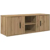 vidaXL TV-Schränk 100 x 31,5 x 35 cm Artisan-Eiche Holzwerkstoff