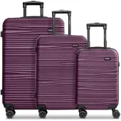 Redolz Essentials 16 Trolley-Set 3-teilig Burgundy weinrot 55cm