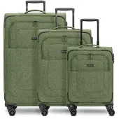 Redolz Essentials 12 THREE SET 4 Rollen Kofferset 3-teilig mit Dehnfalte