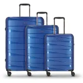 Redolz Essentials 10 Trolley Set 3-teilig Blue Metallic 2 blau 55cm