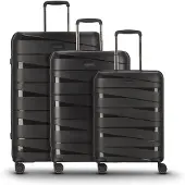 Redolz Essentials 10 Trolley Set 3-teilig Black Metallic 2 schwarz 55cm