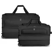 Redolz Reisetasche Trolley Duffle Essentials Wheeled Duffle Set L Exp. + M Exp. Black schwarz 70cm