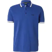 BOSS Green Paddy Polo normale Passform dunkelblau einfarbig