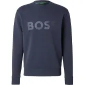 BOSS für Herren. 50555516 Salbo navy Sweatshirt (XL), Lässig, Baumwolle, Marine
