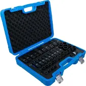 Bgs Kraft-Steckschlssel-Einsatz-Satz Sechskant | Antrieb Innenvierkant 12,5 mm (1/2") | SW 9 - 30 mm | 40-tlg.