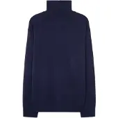 Seidensticker Strickpullover , Herren, Gr. S, dunkelblau, 80% Wolle, 15% Polyamid, 5% Kaschmir, unifarben, oversize, ohne Ausschnitt, Pullover Strickpullover, 1/1 Stehkragen Uni