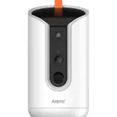 Arenti PETCAM1T Indoor WiFi Haustierkamera & Futterspender, IP-Sicherheitskamera, Drinnen, Kabellos, Amazon Alexa & Google Assistant, Tisch/Bank, Weiß