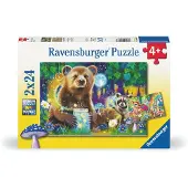 Ravensburger Puzzle Tiere - 2x24 Teile - Waldfreunde -Karton