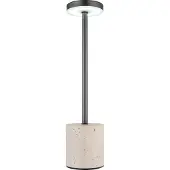 Globo Lighting Tischleuchte POLINA DH 8x34 cm grau Tischlampe