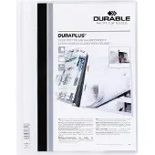 Durable Präsentations-Sichthefter DURAPLUS extrabreit, PVC-Hartfolie, 25 Stück, weiß