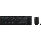 Lenovo 4X31R64357, Kabellos, RF Wireless + Bluetooth, Scherenschalter, QWERTY, Grau, Maus enthalten