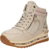Mustang Damen Stiefelette sportliche Plateau-Sohle 15M0312003, Größe:37 EU, Farbe:Weiß