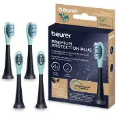 Beurer SC Premium Protection Plus Aufsteckbürsten - Schwarz - 4 Stück