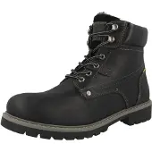 Camel active Schnürschuhe aus echtem Leder in Schwarz | Gr.: 45